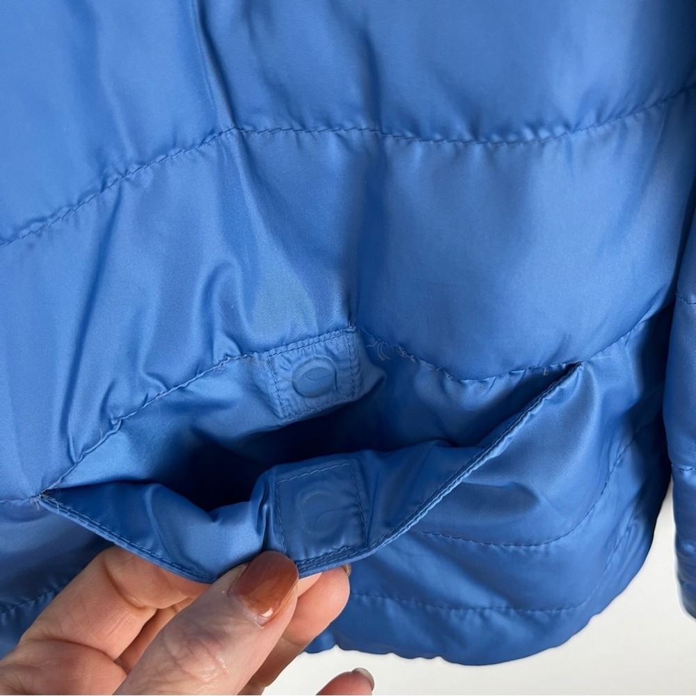 Massimo Dutti Reversible Lightweight Puffer Jacket Blue XL Activewear Outdoors - Picture 9 of 14